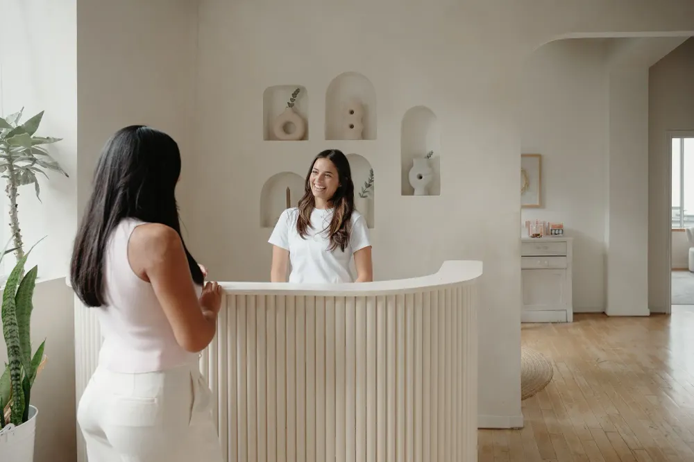 clinic photography of the front desk