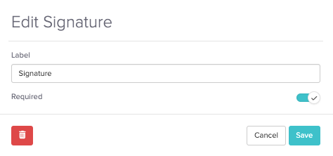 making signatures required