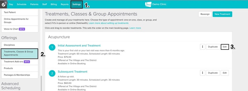 An image of the navigational steps for a user with the appropriate access level