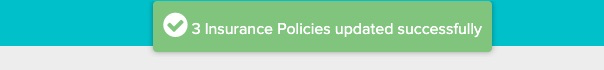 An image of the pop up message confirming that the policies were successfully updated