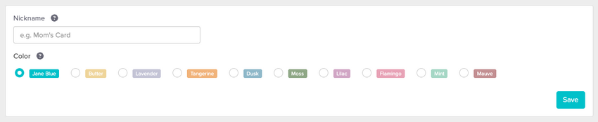 An image of what the nickname area looks like after following the above mentioned navigational steps