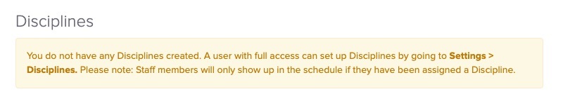 screenshot of the message that appears within the staff member's profile