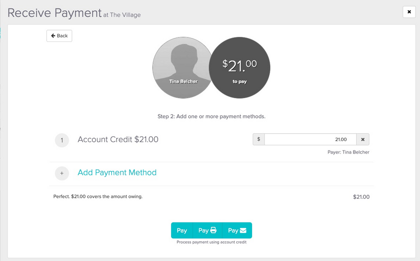 An image of where to view the account credit if it auto populates