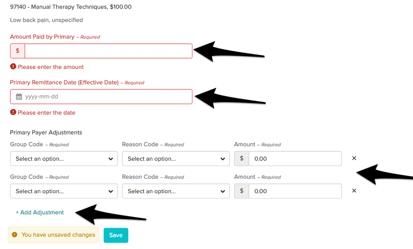 Billing secondary insurance: which information is required