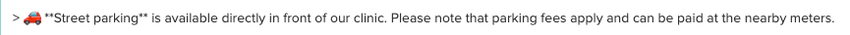 An image of what a clinic would type in to get a quoted line