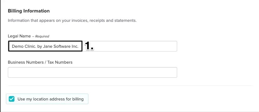 An image of where to find the legal name field to update the language