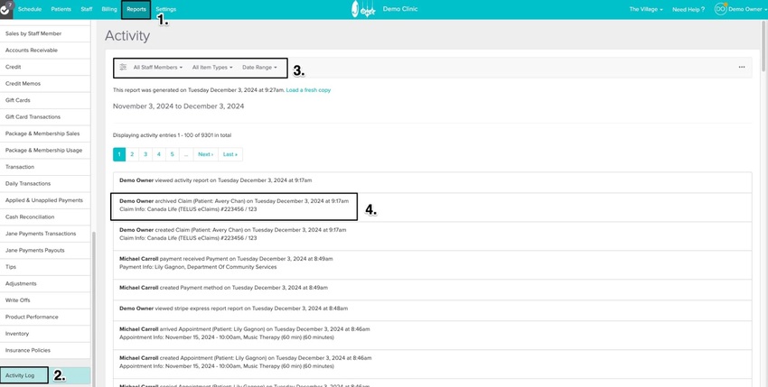 An image of the navigational steps and where to view the details of the policy