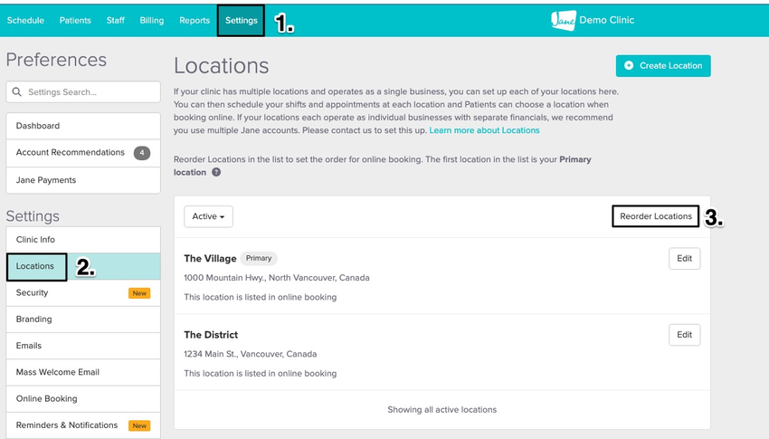 screenshot of navigational steps