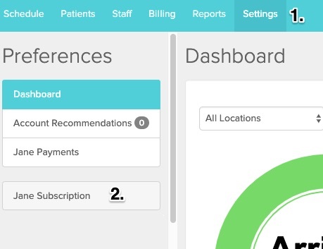 An image of what the navigational steps look like for an account owner