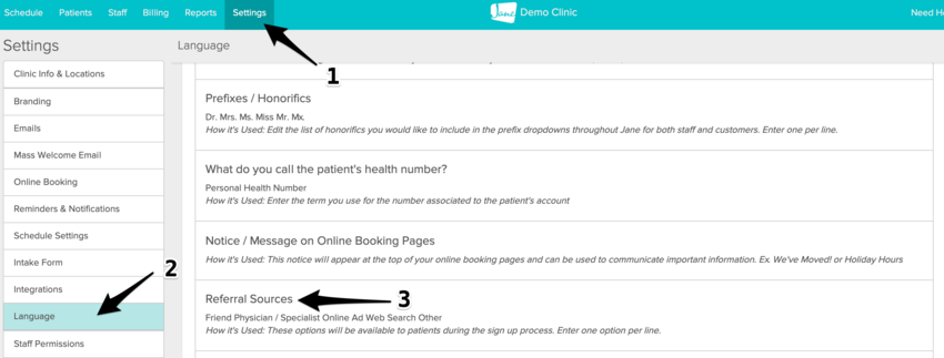 A screenshot outlining the navigational steps
