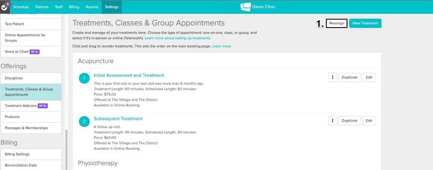 An image of where to find the reassign button