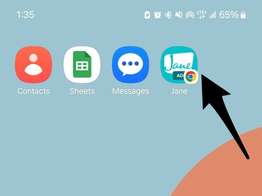 An image of what the home button looks like after following the instructions within this guide