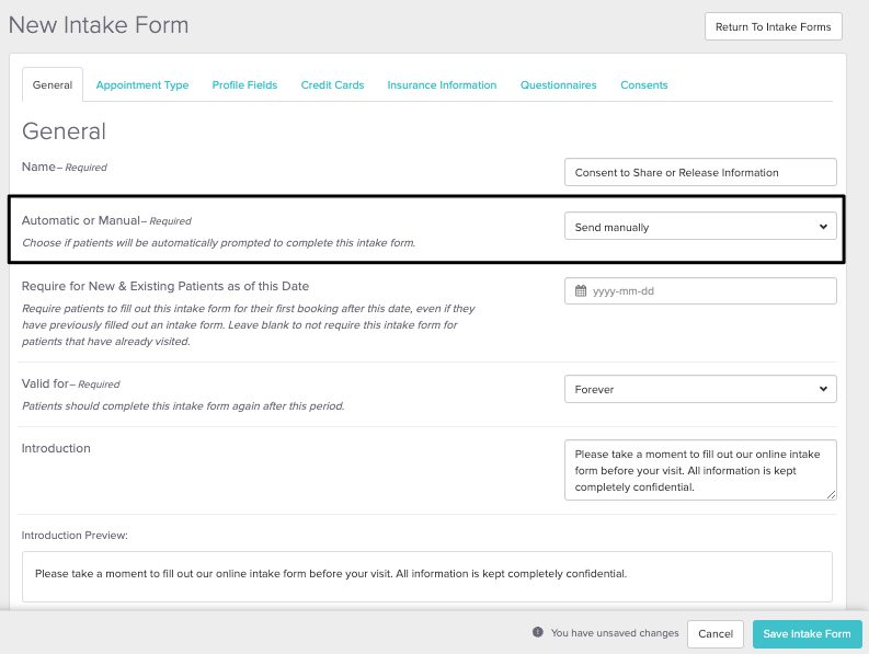 manual consent forms